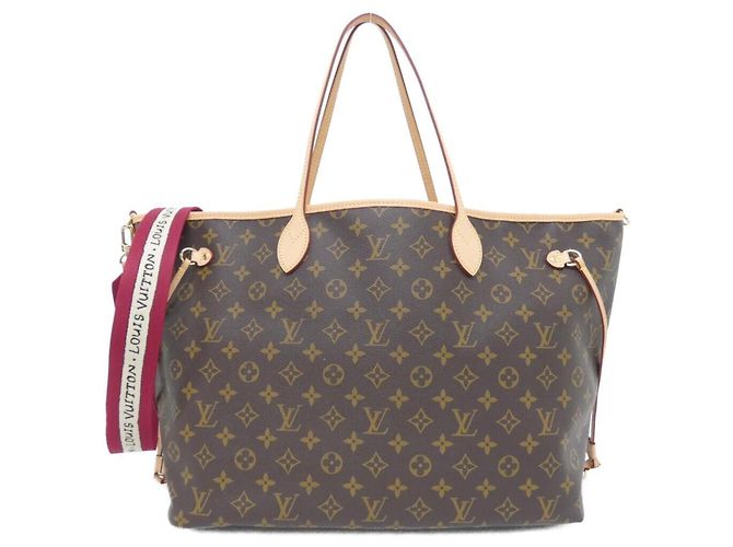Sac à main Louis Vuitton Monogram Neverfull Inside Out Marron Monogramme