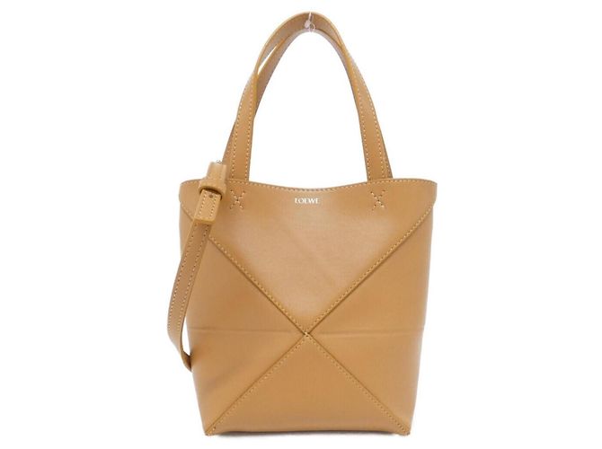 Sac à main Loewe Puzzle Fold Mini Tote Beige