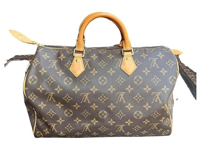 Saco Speedy 30 Monogram Louis Vuitton Marrom Monograma
