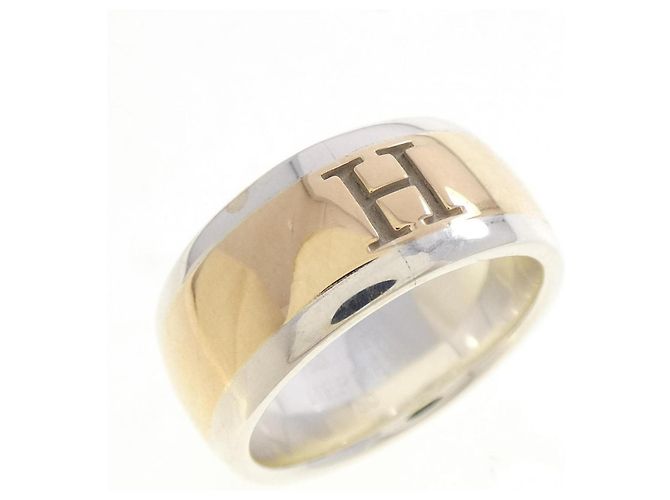 Ring Hermès Anel Aliança Hermes 925 750YG