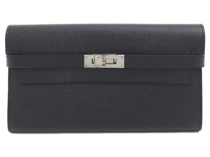 Hermès Hermes Kelly Classic Long Wallet Black