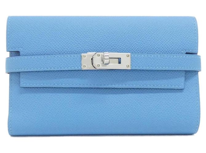 Hermès Portefeuille Hermes Kelly Depliant Medium Verso Bleu