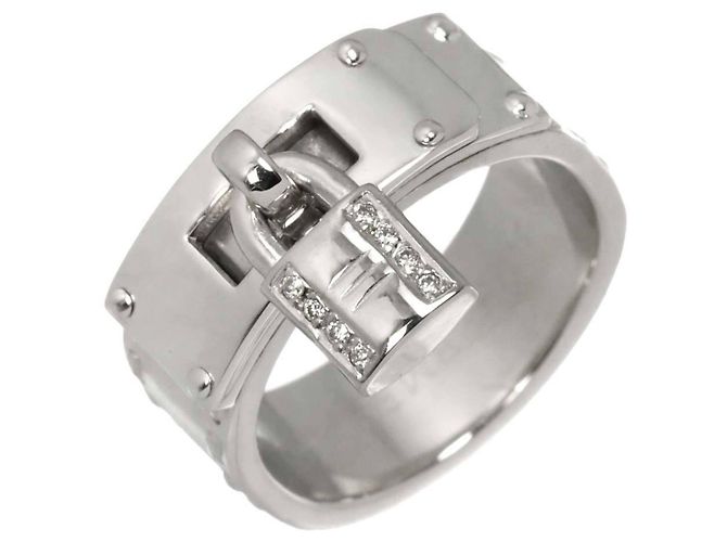 Hermès Anillo Hermes Kelly en oro blanco 18K