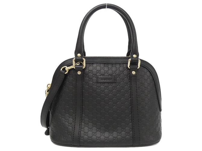 Borsa a mano Gucci in pelle nera Nero