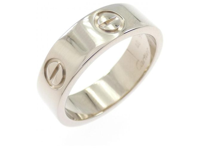 Anel Cartier Love em ouro branco