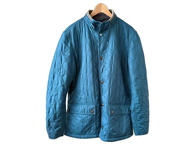 Barbour x Pantone Steppjacke Blau