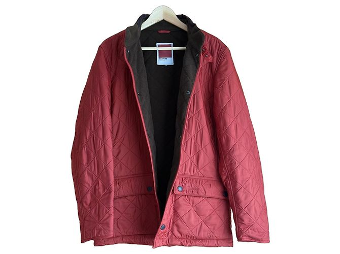 Barbour x Pantone Steppjacke Rot