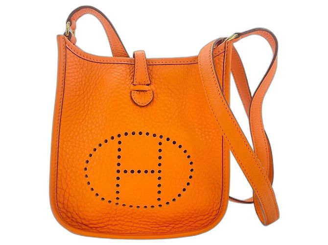 Hermès Borsa a tracolla Hermes Evelyne TPM Arancione