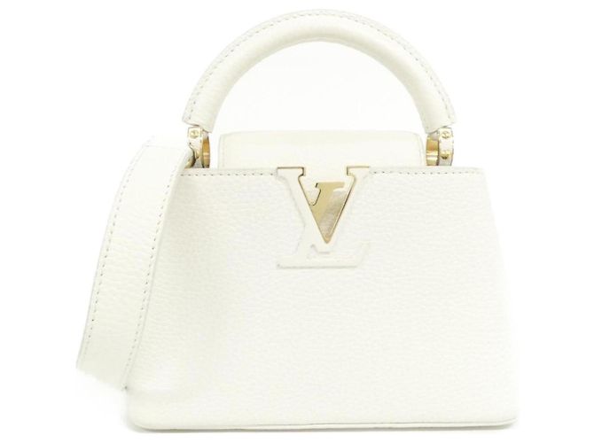 Bolso Louis Vuitton Capucines MINI Blanco