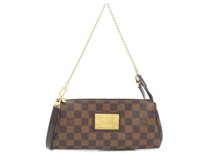Bolsa de Ombro Louis Vuitton Damier Eva Damier ebene
