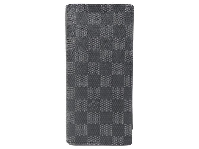 Louis Vuitton Damier Graphite Portefeuille Brazza Wallet Damier ebene