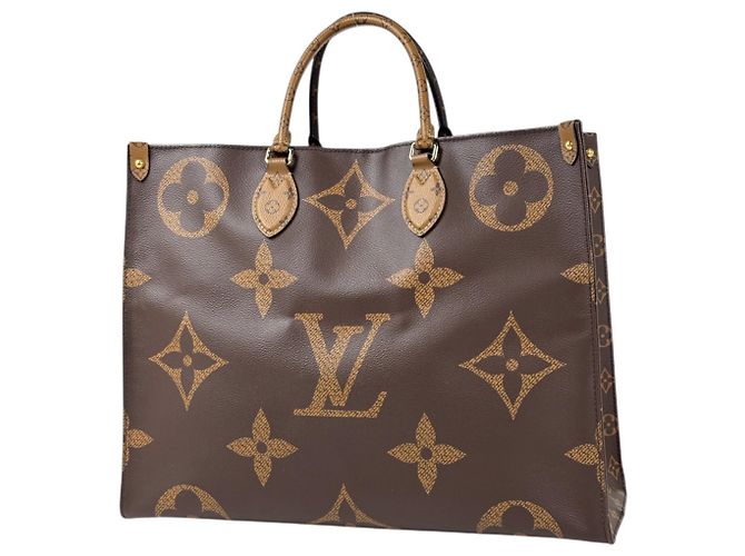 Saco Tote Louis Vuitton OnTheGo GM Marrom