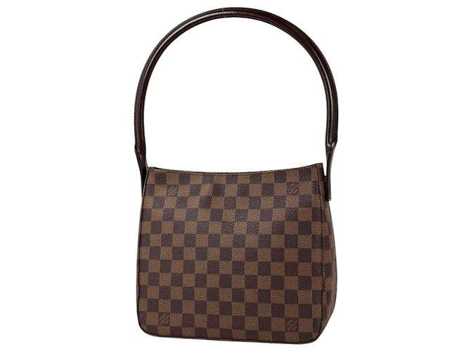 Saco Tote Louis Vuitton Looping MM Marrom