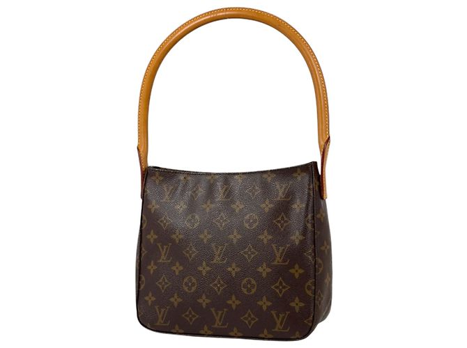 Sac à épaule Louis Vuitton Looping MM Marron