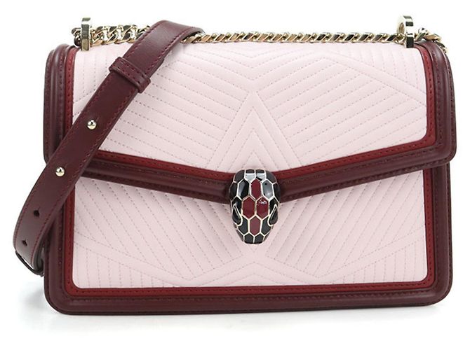 Bulgari Bolsa de Ombro Bvlgari Serpenti Forever Rosa