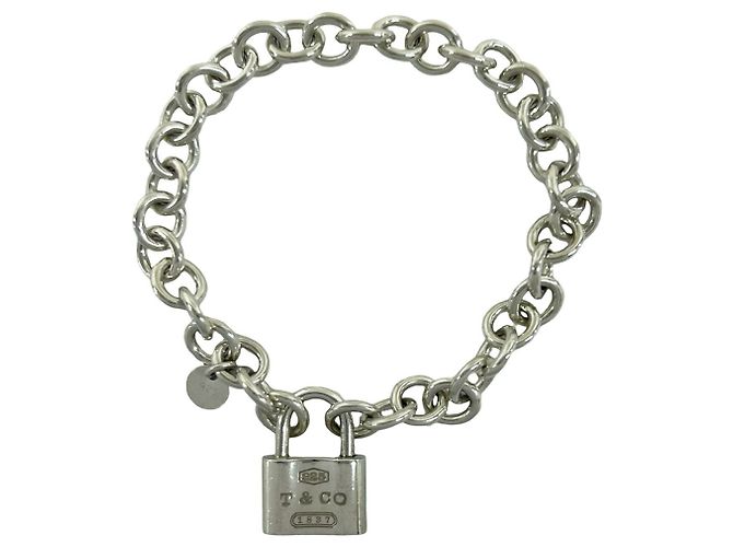 Tiffany & Co Tiffany Vintage Cadena Charm-Armband Silber