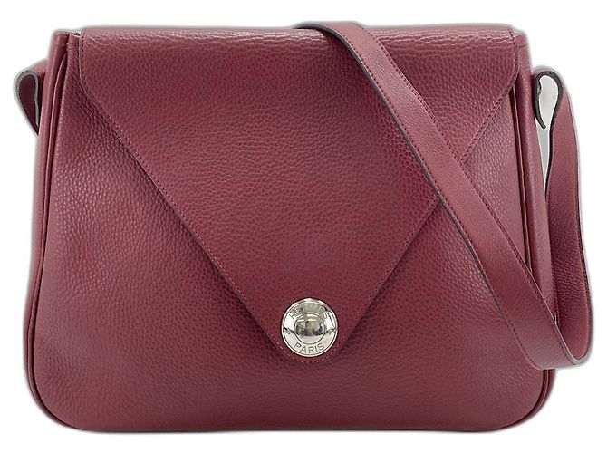 Hermès Borsa a tracolla Hermes Christine Rosso Bordò