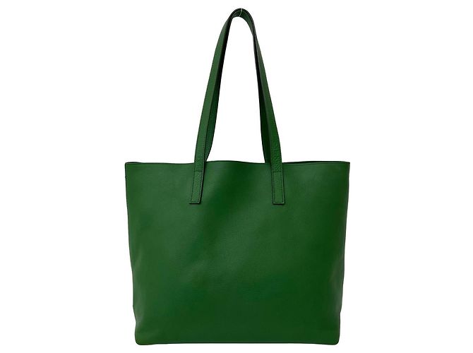 Tote Sac cabas en cuir Prada Triangle Logo Vert