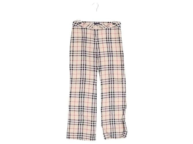 Burberry Slim-Hose in Ecru Roh