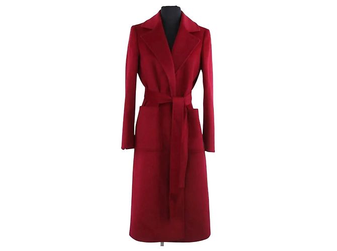 Peacoat Max & Co en laine bordeaux