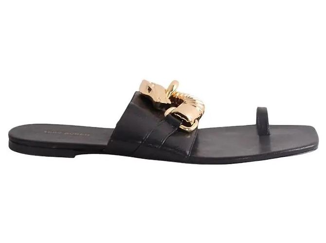 Tory Burch Schwarze Sandalen