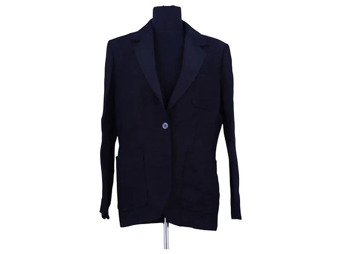 Sandro Black Viscose Blazer