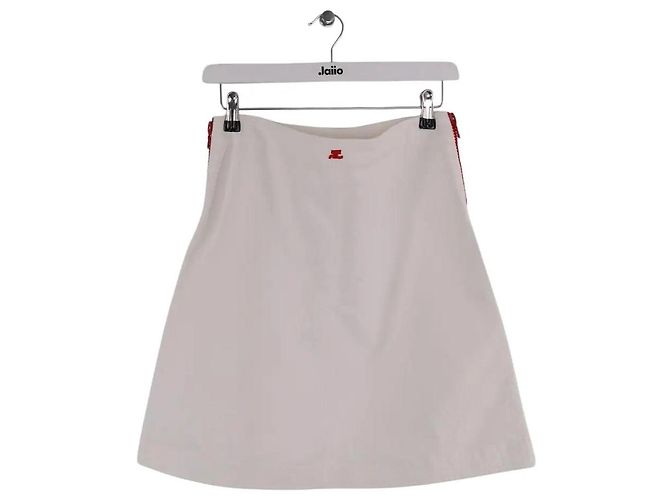 Falda Courreges de algodón blanca Blanco