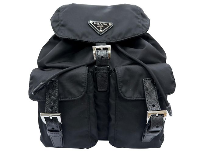 Prada Small Re-Nylon Backpack Black