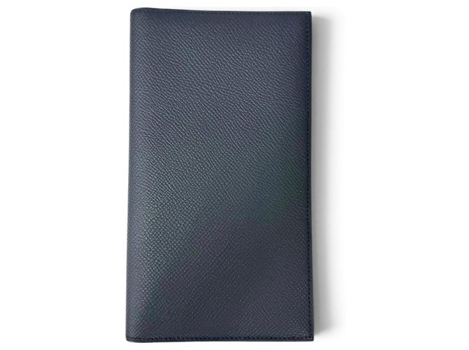 Hermès Hermes MC2 Fleming Bi-Fold Wallet Navy blue