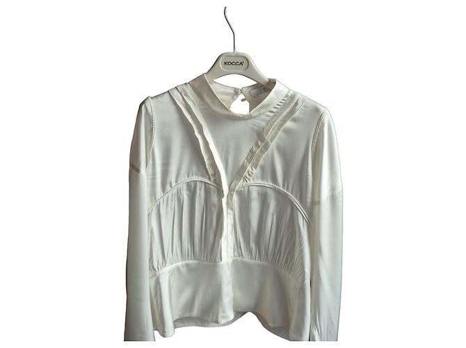 White IRO viscose blouse Cream