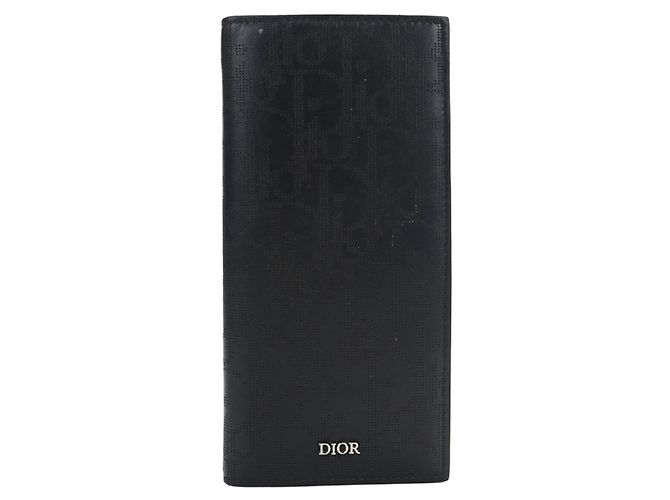 Christian Dior Black Bi-fold Long Wallet