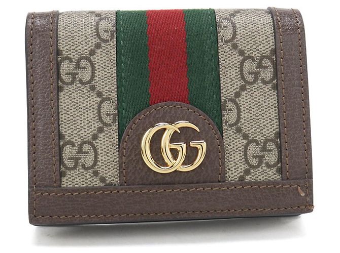 Cartera Bifold GUCCI Ophidia Beige