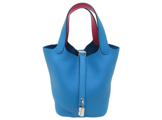 Hermès Saco Tote Hermes Picotin Lock PM Eclat Azul