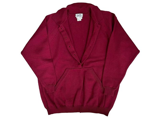 Hermès Hermes Wollpullover Braun Rot 