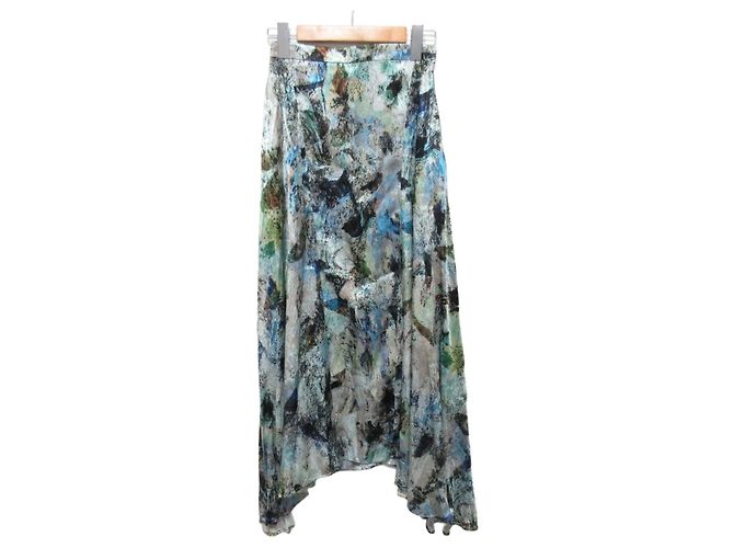 Autre Marque Falda Maxi Estampada LE CIEL BLEU Multicolor