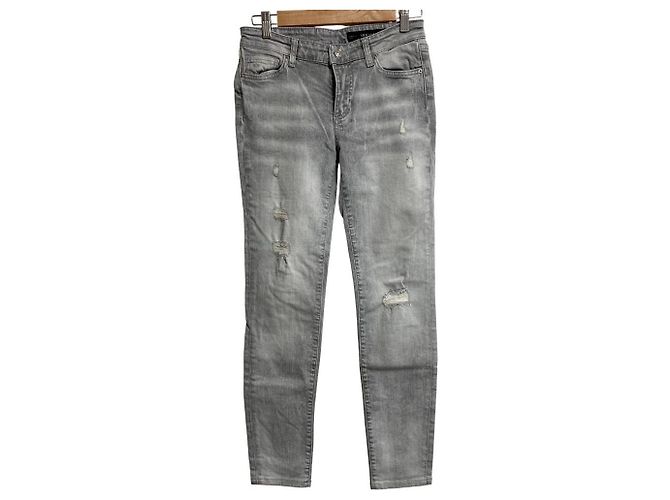 Armani Exchange Denim Pants Brown Grey
