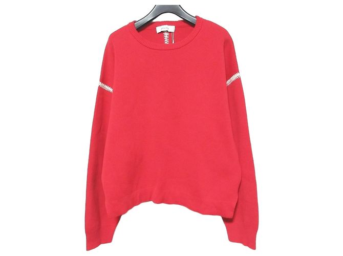 Autre Marque Besticktes Strickware etre relie Rot