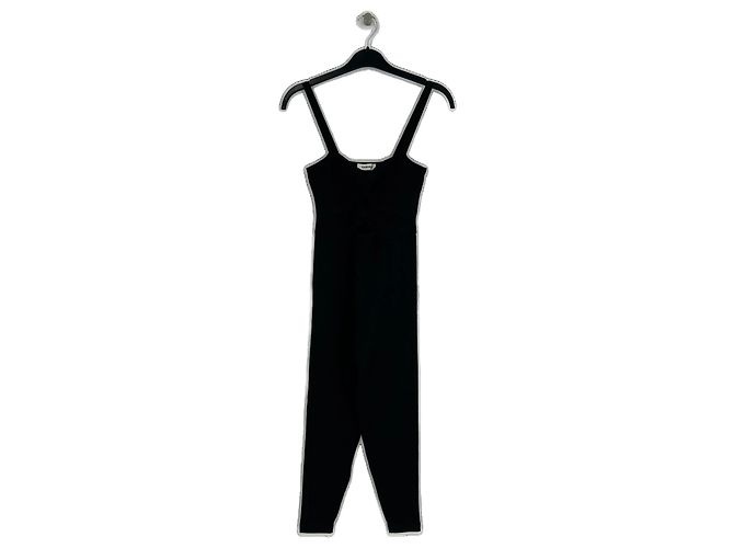 Sandro Jumpsuit aus schwarzer Viskose Größe 34