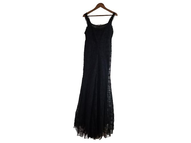 Valentino Maxikleid aus schwarzer Spitze
