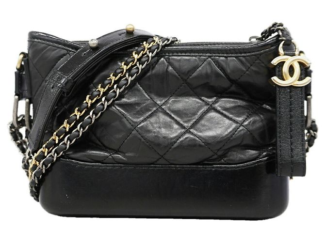 Bolsa de Ombro Chanel Gabrielle de Chanel Preto