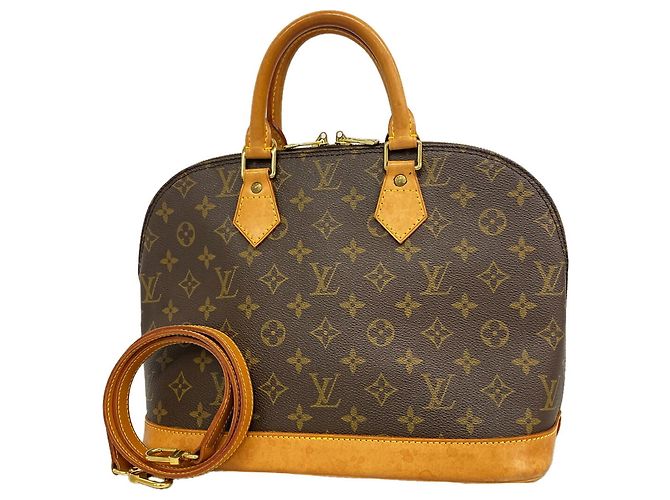 Borsa Louis Vuitton Monogram Alma Marrone