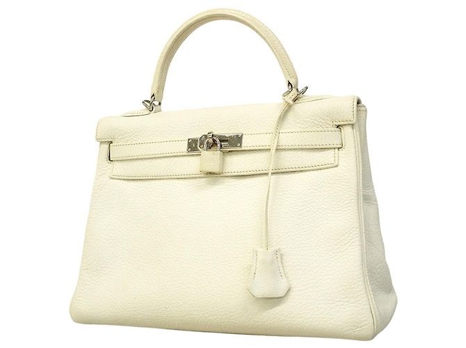 Hermès Bolso Hermes Kelly 32 en blanco