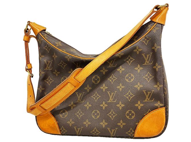Borsa a tracolla Louis Vuitton Monogram Boulogne 30 Marrone