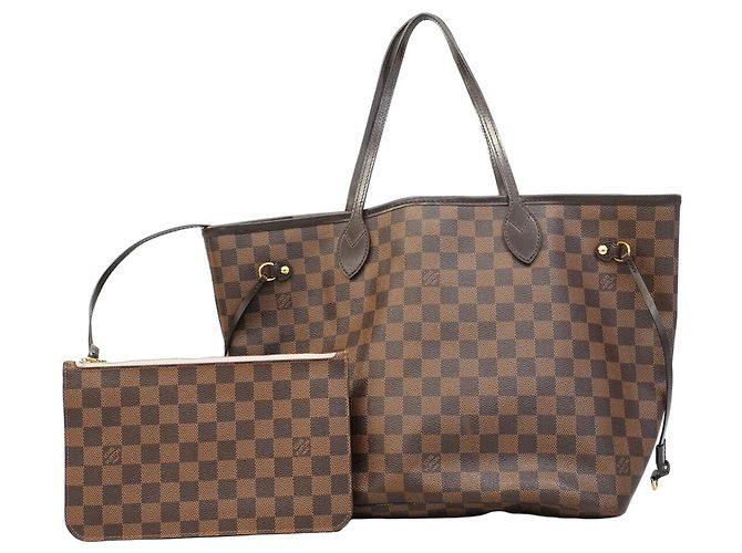 Louis Vuitton Damier Neverfull MM Tote Bag Damier ebene