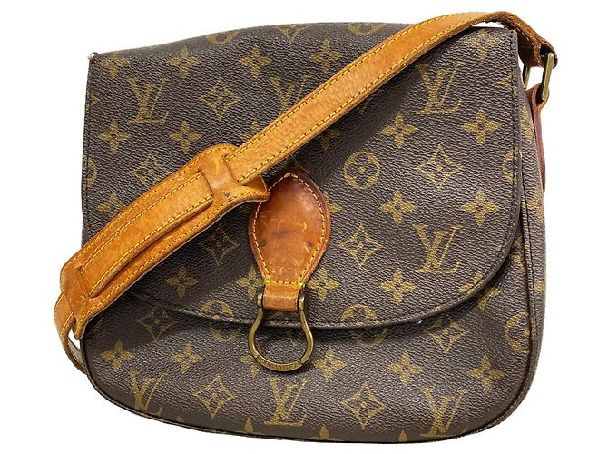Borsa a tracolla Louis Vuitton Monogram Saint Cloud GM Marrone
