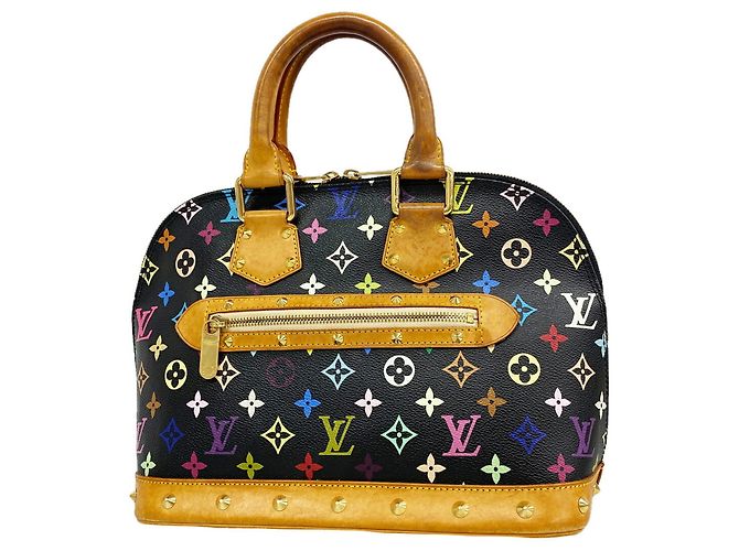 Borsa Louis Vuitton Alma Monogram Multicolor Nero