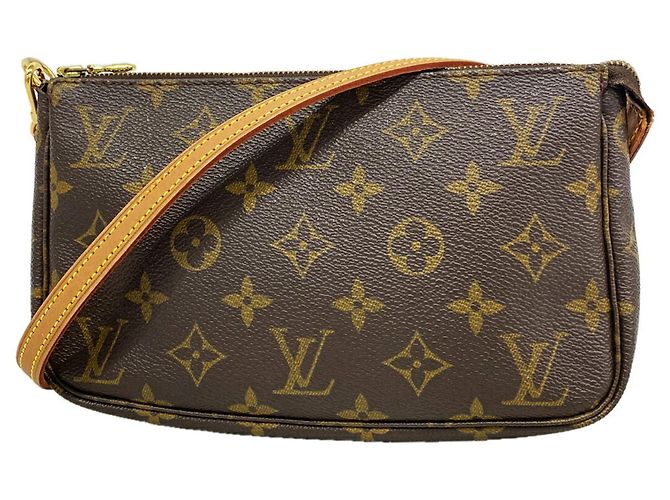 Borsa Pochette Accessoires Monogram Louis Vuitton Marrone