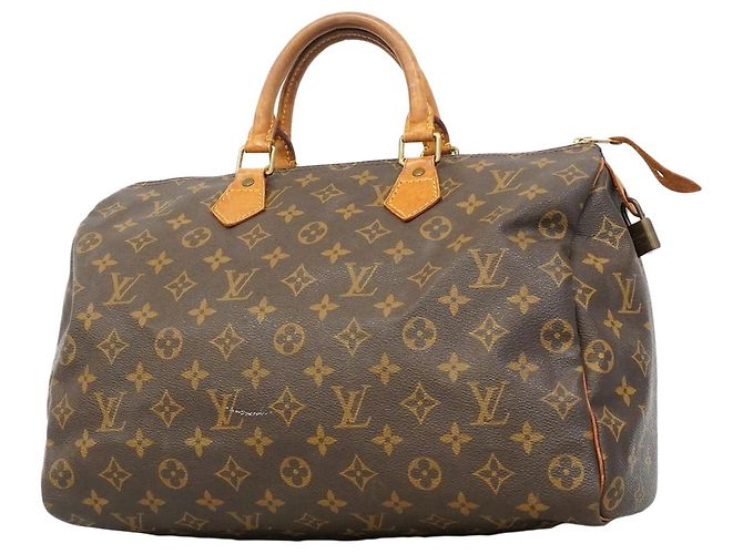 Bolso Louis Vuitton Monogram Speedy 35 Castaño