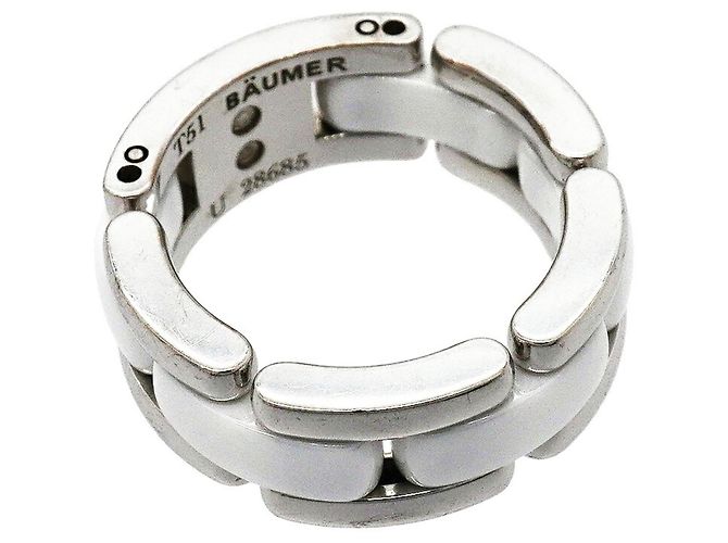 Anillo Chanel Ultra Collection Band Blanco
