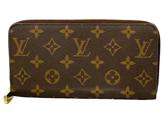 Louis Vuitton Monogram Zippy Wallet Brown